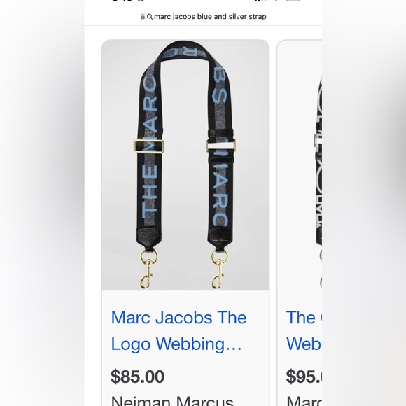 EUC Blue Marc Jacobs Webbing Strap - Picture 6 of 8